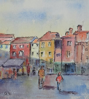Art - Painting - City-scape